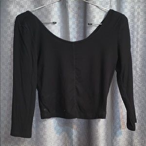 Black crop top
